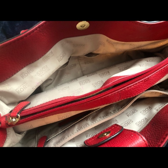 Mk red leather bag - Picture 7 of 10